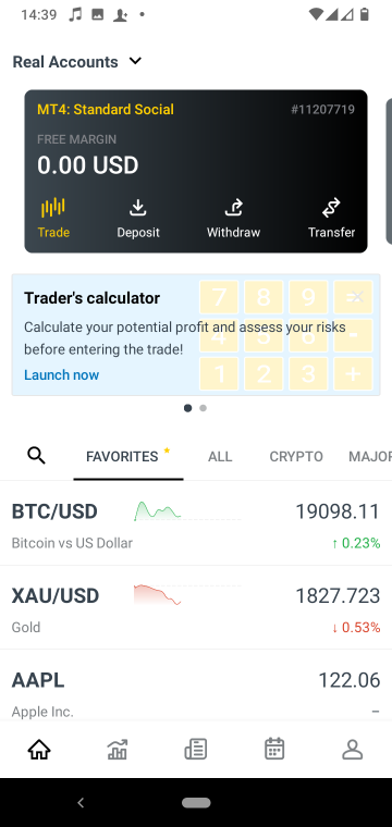 Exness forex trading app manage accounts