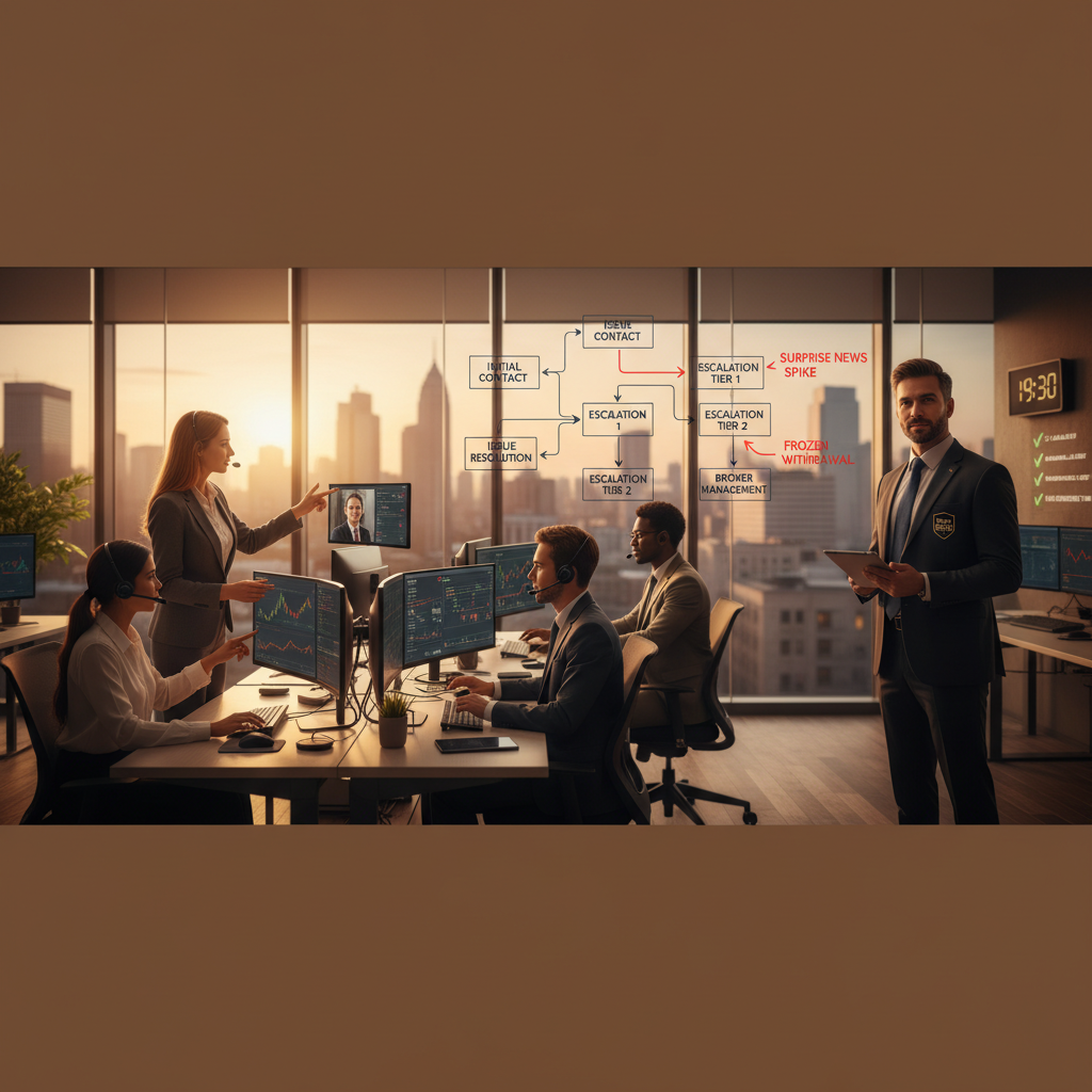 Evaluating Customer Support: A Key Factor in Forex Broker Selection 6 Learn how forex broker customer support handles surprise news spikes, verification holds and frozen withdrawals. Practical checklist to evaluate broker support before trading.